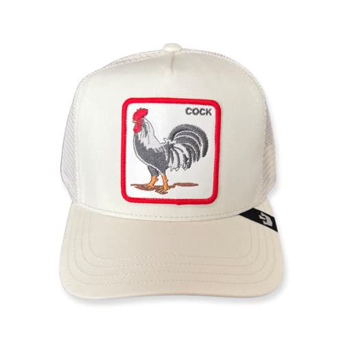 Gororin Bros, Rooster Trucker Cap, White One Size