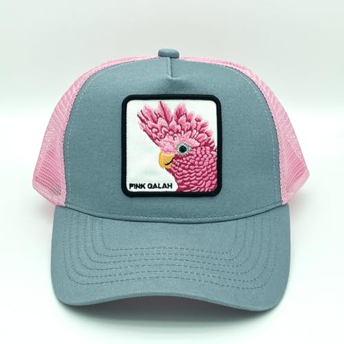 Trucker Hat, Animal Hat with Embroidered Patch & Polycotton Sweatband, Color Clash Design - Image 3