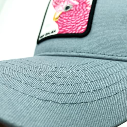 Trucker Hat, Animal Hat with Embroidered Patch & Polycotton Sweatband, Color Clash Design - Image 6