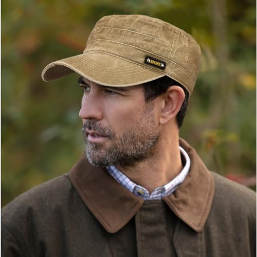 Unisex Cadet Army Caps Military Cap Vintage Flat Top Hats for Men Women - Image 3