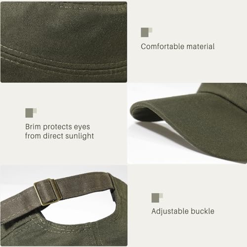 Unisex Cadet Army Hats 4 Pieces Military Flat Top Newsboy Cap - Image 5